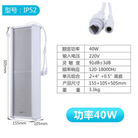 先科(SAST) 701 IP网络广播系统室外户外防水音柱公园景区工厂矿学校校园智能系统公共ip音响 IP52-40W