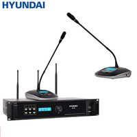 现代(HYUNDAI) R-18手拉手会议无线麦克风话筒视频专业大型系统鹅颈一拖四到九十九 一拖五十