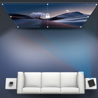 长虹Q5投影仪家用高清1080P智能客厅白天小型家庭影院无线wifi无屏电视微型投墙办公led投影机 Q5+吊架+高清线+100寸画框幕