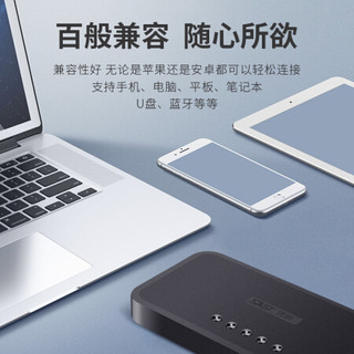 先科K8无线壁挂音响商用蓝牙商铺挂壁式音箱超市餐厅奶茶店服装店铺专用室内广播吊挂环绕背景音乐挂墙喇叭 8个白色无线壁挂+无线发射器