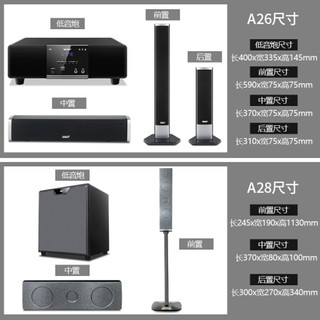 SAST 先科 A16蓝牙5.1家庭影院音响套装家用电视客厅壁挂落地环绕音箱功放机K歌无线话筒HIF 黑色豪华版-配置1（壁挂落地两用）