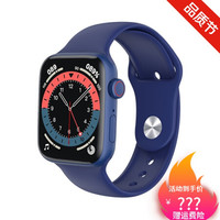 HW22华强蓝牙通话智能手表watch6多功能运动手环可测心率1.75英英寸 自定义深蓝 1.75英寸HW22通话手表