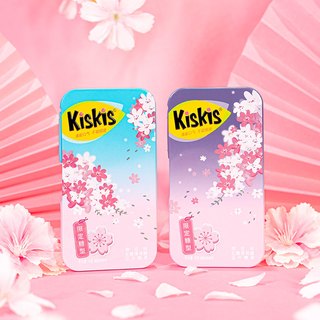 KisKis 酷滋 无糖薄荷糖 樱花味组合装 36g（樱花梦幻紫色1盒+樱花梦幻蓝色1盒）