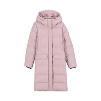 361°羽绒服女秋冬季新款加厚鸭绒时尚保暖连帽运动外套女 561944307 灰粉 2XL