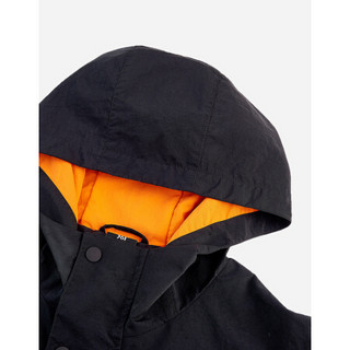 361度 保暖长袖连帽外套 6520366001 基础黑 XS