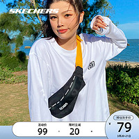 Skechers斯凯奇2021春季新品户外男女同款运动腰包胸包单肩斜挎包