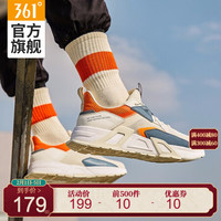361°头文字D联名男鞋2021年春季新款Q弹科技休闲鞋舒适缓震潮搭运动鞋 N 672116714 西米色/萤光强烈橙 42