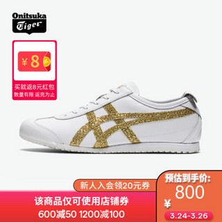 Onitsuka Tiger鬼塚虎鎏金环保再生休闲鞋MEXICO 66 1182A366-100 白色 40