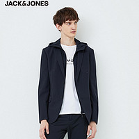 JACK JONES 杰克琼斯 219308509 男士两穿连帽修身西服