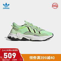 阿迪达斯官网adidas 三叶草OZWEEGO男鞋经典运动鞋EE6466 绿色/黑色/黄色 41(255mm)