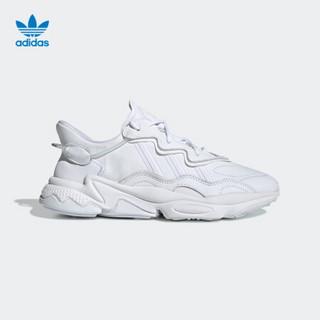 阿迪达斯官网 adidas 三叶草 OZWEEGO 男鞋经典运动鞋EE5704 亮白/一度灰/枣红/蓝色 43(265mm)