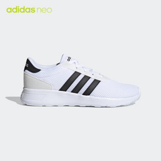 阿迪达斯官网 adidas neo LITE RACER 男女鞋低帮休闲运动鞋FX3484 亮白/1号黑色 44(270mm)