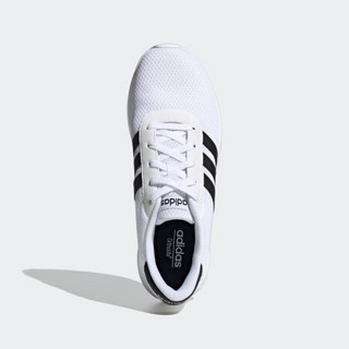 阿迪达斯官网 adidas neo LITE RACER 男女鞋低帮休闲运动鞋FX3484 亮白/1号黑色 44(270mm)