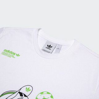 阿迪达斯官网adidas 三叶草 Fun Graphic T2男装夏季运动短袖T恤GT1877 粉白 XL(参考身高:188~192CM)