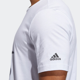 阿迪达斯官网 adidas DAME GU VOLLEY 男装篮球运动短袖T恤GE4124 白 A/2XL(185/108A)