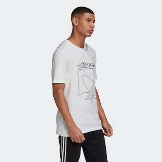 阿迪达斯官网 adidas 三叶草 SPRT 3S TEE 男装运动短袖T恤GD5836 白 XS(参考身高:167~172CM)