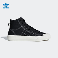 adidas 阿迪达斯 官网 adidas 三叶草 NIZZA HI RF男女高帮经典运动鞋F34057 黑色 40.5(250mm)