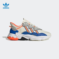 阿迪达斯官网 adidas 三叶草 OZWEEGO 男子经典运动鞋FV3576 汉玉白/亮蓝/警报红荧光/二度灰 43(265mm)