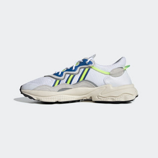 阿迪达斯官网 adidas 三叶草 OZWEEGO男子经典运动鞋 EE7009 白/一度灰/亮黄荧光 38(235mm)