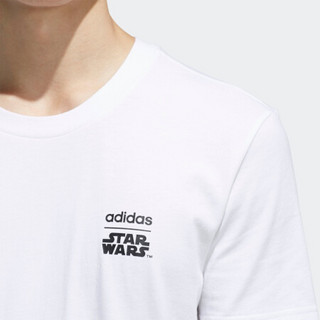 阿迪达斯官网 adidas neo M SW TSHIRT 2男装运动短袖T恤DW8172 白/黑色 A/2XL(185/108A)