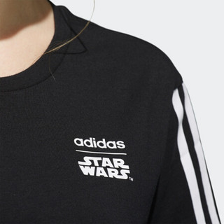 阿迪达斯官网adidas neo W SW TSHIRT 1 女装运动短袖T恤DW8232 黑色/白 A/2XL(175/100A)