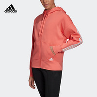 阿迪达斯官网adidas W 3S DK FZ S HD女秋季运动型格夹克外套GC6941 半闪光红 A/XS(155/80A)