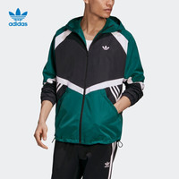 阿迪达斯官网 adidas 三叶草 SPRT US WB 1 男装秋季运动外套GJ6736 森林绿/黑色 M(参考身高:179~185CM)