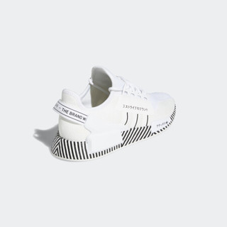 阿迪达斯官网 adidas 三叶草 NMD_R1.V2 男女经典运动鞋FY2105 白/一号黑/白 40(245mm)