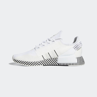 阿迪达斯官网 adidas 三叶草 NMD_R1.V2 男女经典运动鞋FY2105 白/一号黑/白 40(245mm)