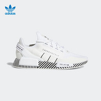 阿迪达斯官网 adidas 三叶草 NMD_R1.V2 男女经典运动鞋FY2105 白/一号黑/白 44.5(275mm)