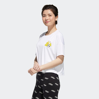 adidas 阿迪达斯 W PKMN CRP JRSY 宝可梦联名款 女子运动T恤 GN3005