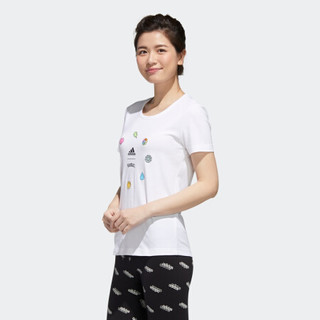 adidas 阿迪达斯 W PKMN BDGS T 宝可梦联名款 女子运动T恤 GN3003