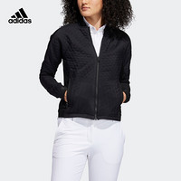 阿迪达斯官网 adidas QUILTING JK 女装冬季高尔夫运动夹棉夹克FS6335 黑色 A/XL(170/96A)