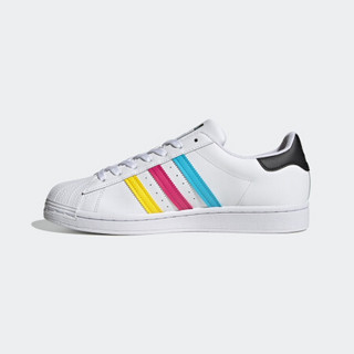 阿迪达斯官网 adidas 三叶草 SUPERSTAR 男女鞋经典运动鞋FU9521 白/黑/红/绿/蓝/黄 45(280mm)