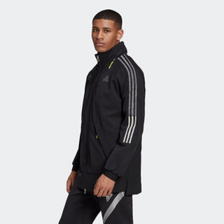 阿迪达斯官网 adidas TAN TEC LAYCOAT 男装足球运动夹克FS5063 黑色 黑色 A/XL(185/104A)