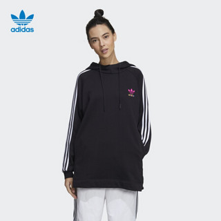 阿迪达斯官网 adidas 三叶草 Sweat Hoody 女装春秋运动长袖卫衣GV2929 黑色/黄 36(参考身高:166~170CM)