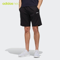 阿迪达斯官网 adidas neo M C+ SHORTS 男装运动短裤DW8060 黑/白 A/M(175/80A)