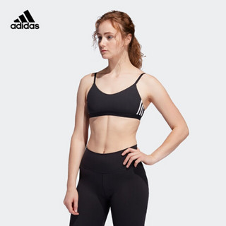 阿迪达斯官网 adidas AM 3S BRA 女装低强度训练运动内衣FJ7281 黑色/白 A/S(160/84A)