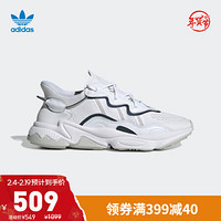 阿迪达斯官网 adidas 三叶草 OZWEEGO 男女鞋经典运动鞋EF4287 晶白/亮白/1号黑色/一度灰 46.5(290mm)