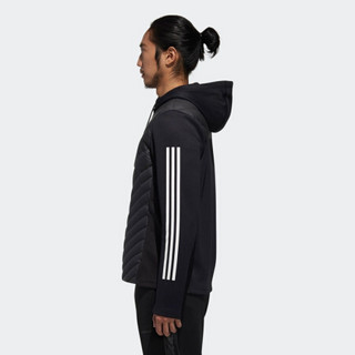 阿迪达斯官网adidas neo M DLY DWN JKT男装冬季休闲运动羽绒服DM4348 黑色/白 A/S(175/92A)