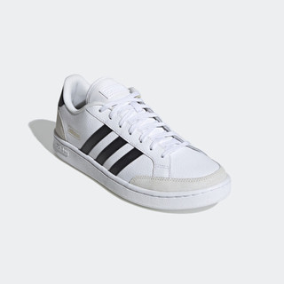 阿迪达斯官网adidas neo GRAND COURT SE男鞋休闲运动鞋FW3277 白/米白/黑 40.5(250mm)