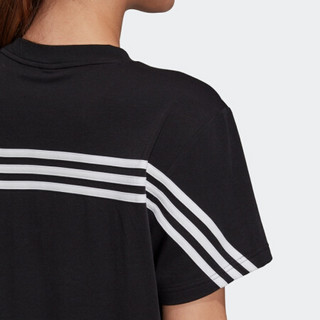 adidas 阿迪达斯 W MH 3S SS TEE 女子运动T恤 GH3798 黑色 S