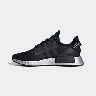 阿迪达斯官网 adidas 三叶草 NMD_R1.V2 W 女鞋经典运动鞋FW5449 1号黑色/银金属 37(230mm)