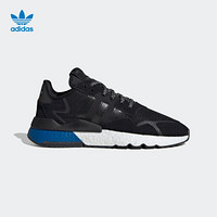 阿迪达斯官网 adidas 三叶草 NITE JOGGER 男女鞋经典运动鞋FW5331 1号黑色/丰盈蓝/浅猩红 46.5(290mm)