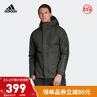 阿迪达斯官网 adidas XPLORIC 3S 男装冬季户外运动中棉茄克外套DZ1429 深土地棕 A/XL(185/104A)