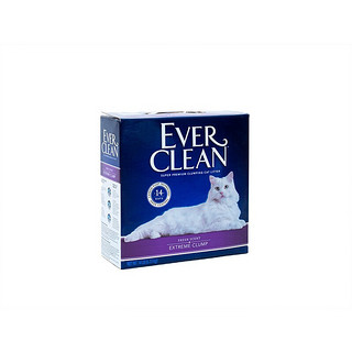EVER CLEAN 铂钻 yoken 怡亲 EverClean铂钻猫砂美国进口紫标14磅膨润土活性炭除臭