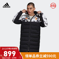 阿迪达斯官网adidas 男装冬季尤文足球运动羽绒服FT9924 黑色/白/信号橙 A/XS(170/88A)