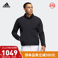 阿迪达斯官网 adidas PADDED JK 男装冬季高尔夫运动夹棉夹克外套FS6951 黑色 A/S(175/92A)