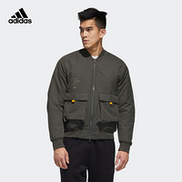 阿迪达斯官网 adidas TH JKT BOMB 男装运动型格夹克外套GM4405 深土地棕/遗迹绿 A/M(175/96A)