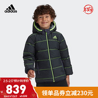 阿迪达斯官网adidas LK J REV DOWN J小童冬季训练运动羽绒服GG3640 传奇墨水蓝/信号绿 110CM